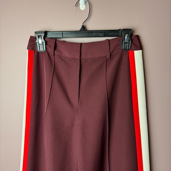 Milly Hayden High Waist Side Stripe Pintuck Pants 2 - Picture 3 of 9